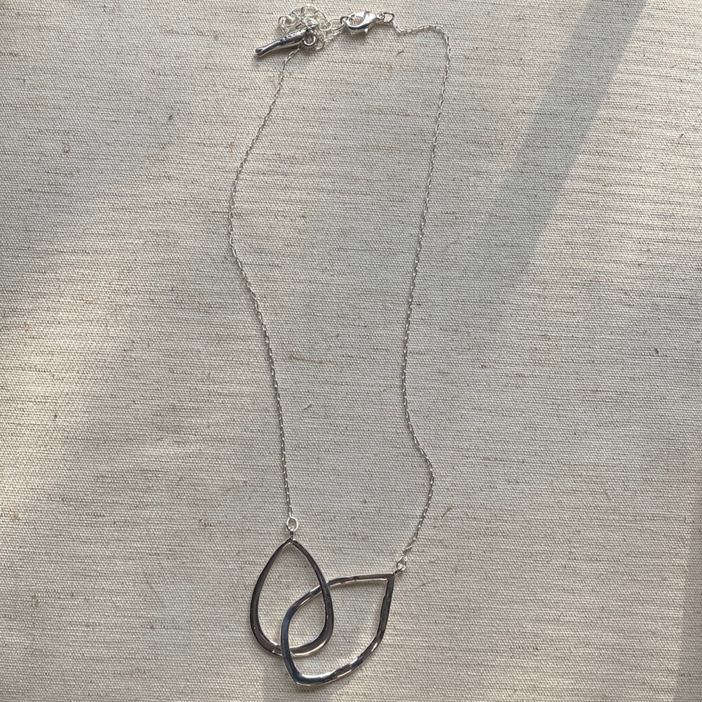 NEW Cloe + Isabel interlocking double teardrop necklace